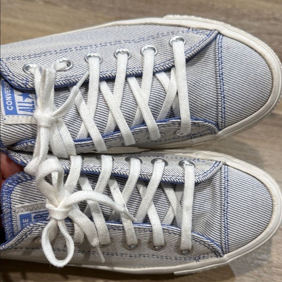 Converse ALL STAR Size 7 Women’s Chuck Taylor Lift Low 'Ranbow - Ozone Blue' - Picture 7 of 13